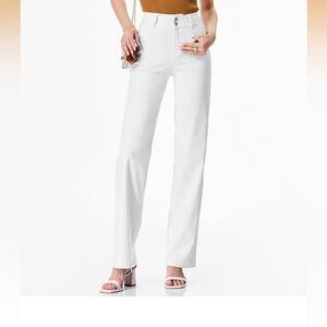 Women's White Flare & Wide Leg Jeans